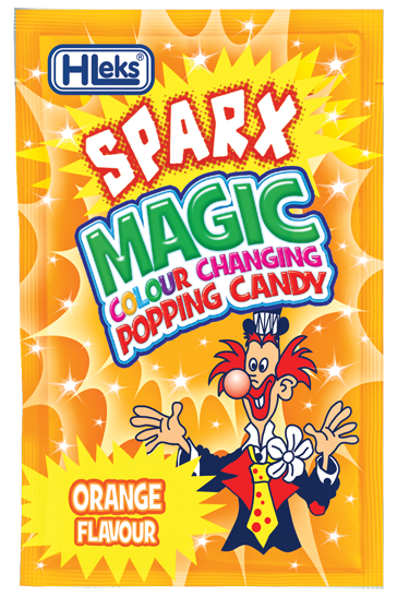 Magic Colour Changing Orange Flavored Popping Candy