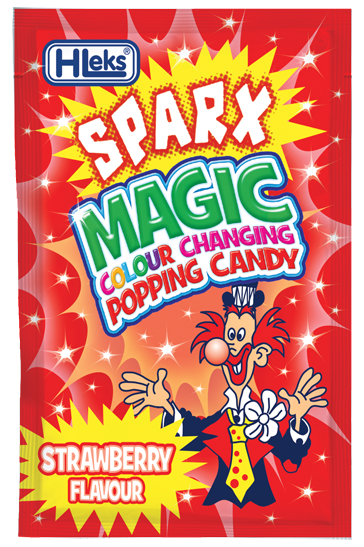 Magic Colour Changing Strawberry Flavored Popping Candy