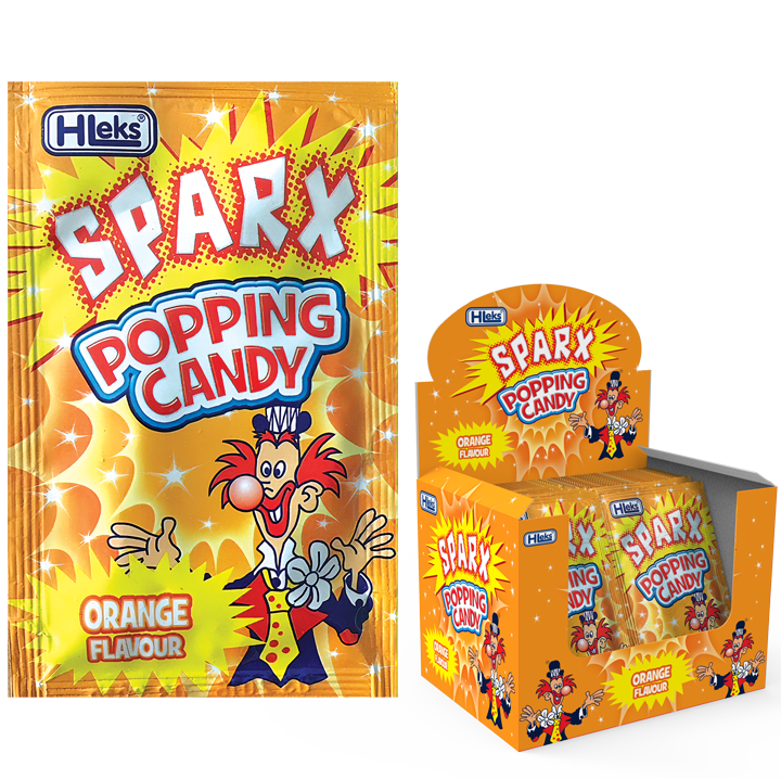 Sparx Orange Flavored Popping Candy