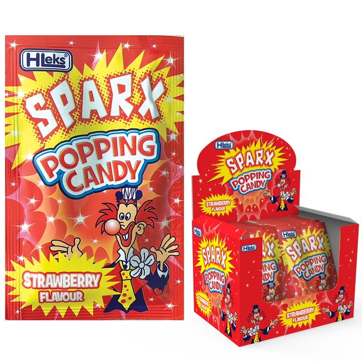 Sparx Strawberry Flavored Popping Candy